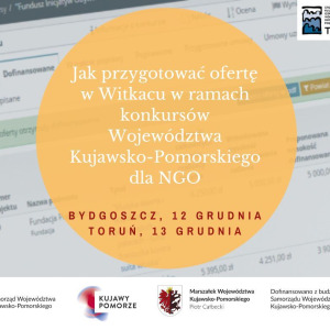 Spotkania nt. przygotowywania oferty w Witkacu - Bydgoszcz i Toruń