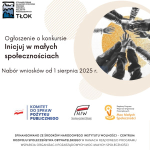 Inicjuj w małych społecznościach - ogłoszenie konkursu